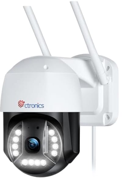4K 8MP Bewakingscamera Wifi Outdoor - PTZ IP Camera met Menselijke/Vervoersdetectie en Automatische Tracking - 355° Pan, 90° Tilt, Nachtzicht, Kleur, Bidirectionele Audio