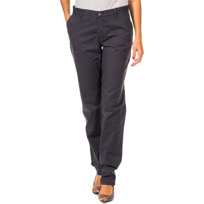 Lange recht gesneden broek met zomen 31693810 vrouw