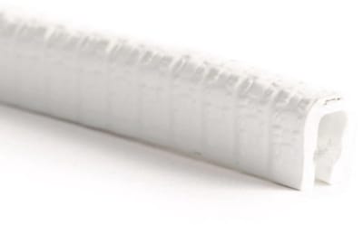 PVC kantafwerkprofiel 0.5-2.0 mm wit - stuk a 1 meter