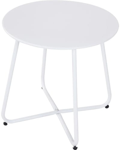 Bijzettafel Treasure wit 40 x 45 cm