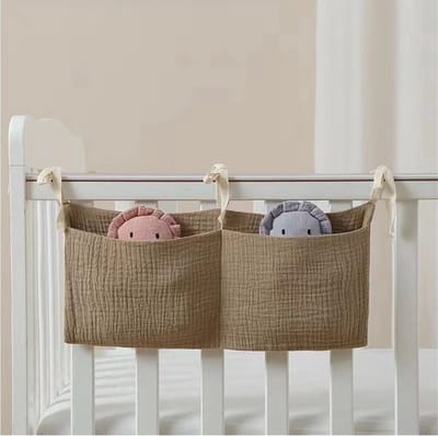 Hydrofiele Baby Boxopbergtas - Boxzak Organiser - Bruin - 20x39 cm