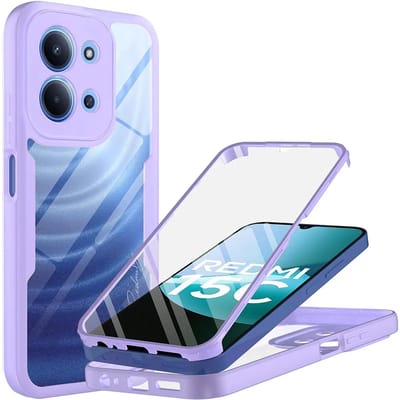 Hoesje geschikt voor Xiaomi Redmi 15C / Xiaomi Poco C85 - Techsuit ColorVerse 360 Case met Screenprotector - Paars
