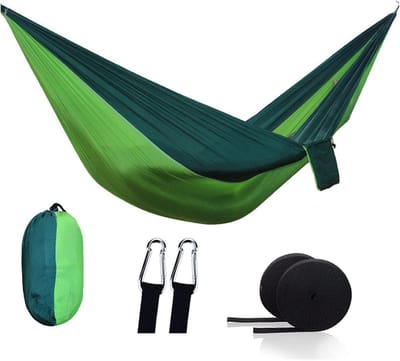 Draagbare Hangmat - Nylon Schommel - Buiten Ontspannen - Hoge Draagkracht - 200kg - Blauw
