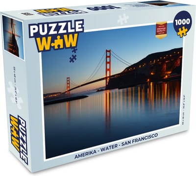 Puzzel Amerika - Water - San Francisco - Legpuzzel - Puzzel 1000 stukjes volwassenen