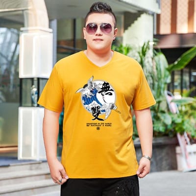 Dikke Mannen Grote Maten Grote Maten Jersey Korte Mouw T-shirt Mode Casual Dikke Man Halve Mouw Basishemd Extra Groot 7XL 7XL