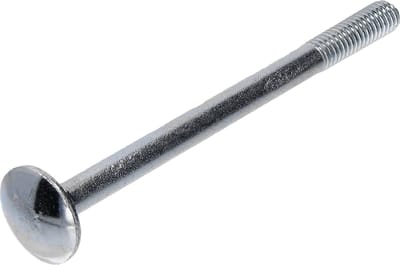 Slotbout met moer. M6 x 80mm. lang. Verzinkt. 20 stuks Houtbout. Ifix.