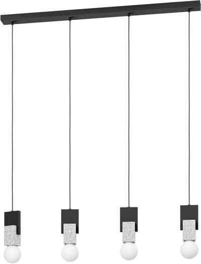 EGLO Lobatia Hanglamp - E27 - Ø 40 cm - Zwart