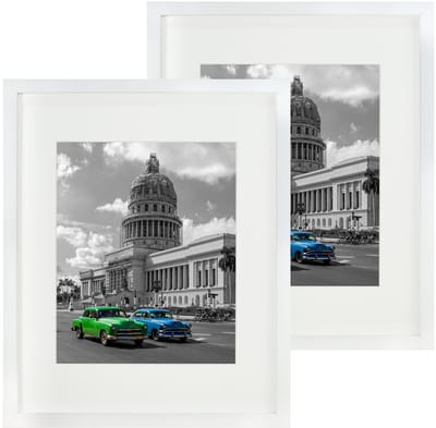 BD art Basic Serie - Fotolijst Set - 28x35 cm - Passe-partout 20x25 cm - Wit