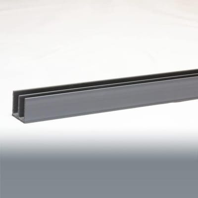 Glazen Loopgeleidingsprofiel Zilver 4 mm - 100 cm Lengte