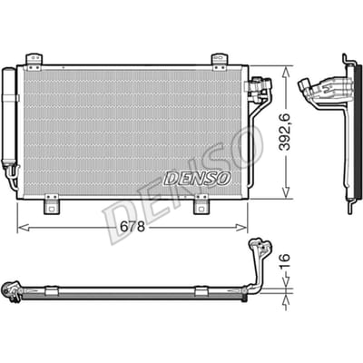 Condensator, airconditioning DENSO DCN44015
