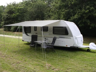 ESVO universele caravanluifel - 360 x 240 cm - polyester - grijs