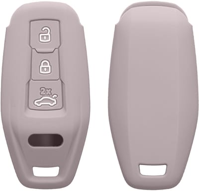 kwmobile autosleutel hoesje geschikt voor Audi 3-Tasten 2025 A3 A5L Q6 A6L Etron SUV Autoschlüssel hoes - TPU autosleutel behuizing - Beschermende auto sleutel case - Sleuteletui in lila wolk