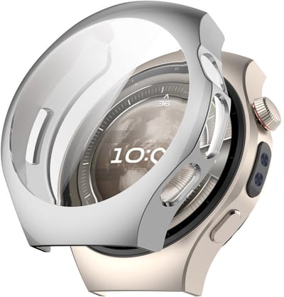 By Qubix - TPU case - Zilver - geschikt voor Huawei Watch 5 - 42mm