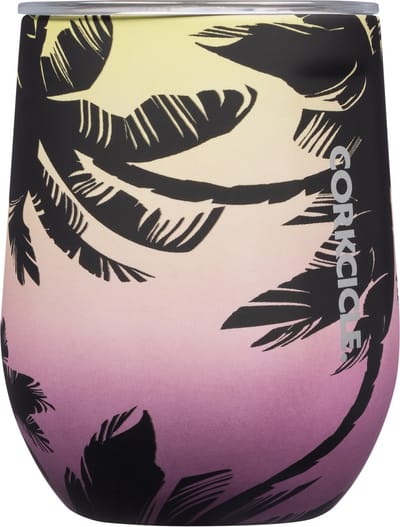 Corkcicle Stemless Cup 355ml-Miami Sunset-Thermosbeker voor Wijn/Koffie 355ml 12oz-3 laags geïsoleerd- thermosfles- drinkglas- reisbeker