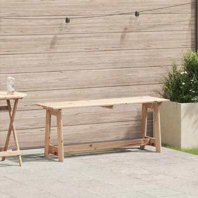 vidaXL - Tuinbank - Naturel - 119 - x - 37 - x - 47 - cm - Massief - grenenhout