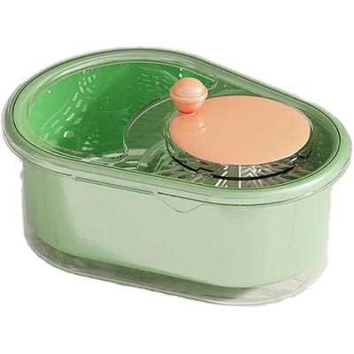 Huishoudelijke Groente Fruit Reiniger Sets Handmatig Water Sla Centrifuge Fruit Afdruipmand Droger Handzwengel Keuken Huishoudelijk Gadget gray