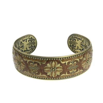 Behave - Open bangle met vintage bloemetjes patroon