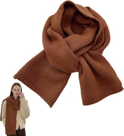 Zachte en Warme Dames Sjaal voor Herfst en Winter, 160 x 20 cm, Ideaal voor Koud Weer en Mode