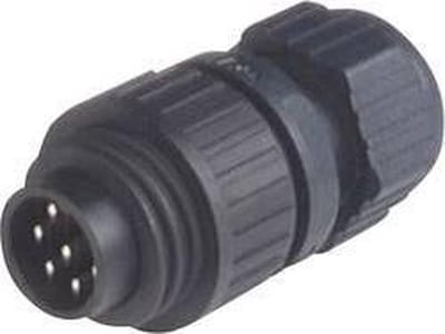 Hirschmann 934 126-100-1 934126100 Ronde connector Stekker, recht Totaal aantal polen: 6 + PE Serie (ronde connectoren): CA 1 stuk(s)