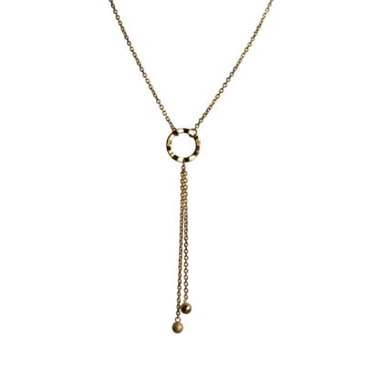 Stainless steel - ketting - dames - goudkleurig - FlowJewels