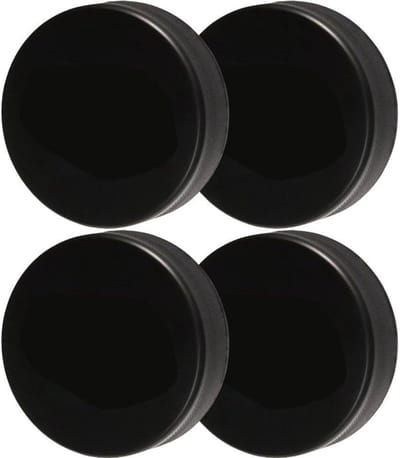Hockey Pucks - Training Accessoires - Sport Training - Zacht PU Materiaal - 4 Stuks - Zwart
