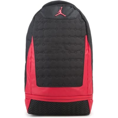 Jordan Polyester Basketbaltas Rugzak Unisex Bred Zwart Rood ONESIZE