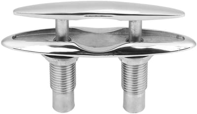 aladdien - Dock Neat - Boot Cleat - Duurzaam en Roestvrij - Zilver - Geschikt voor Kajak, Boot en Steiger - 6 Inch