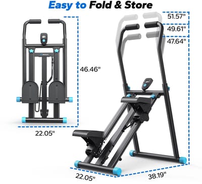 Trendique - Stepper - Fitness - Stepper Fitness - Afvallen - Traptreden - Max 150 kg - zwart - instelbaar op 3 verschillende hoogtes