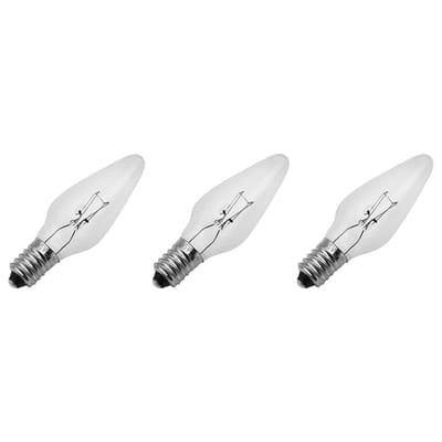 Reserve Kerstlampjes E10 - 3 stuks - Wolfraam - 55V/3W - Warm Wit Licht - 2200K - 13 Lumen - Dimbaar - Helder - Klassiek model