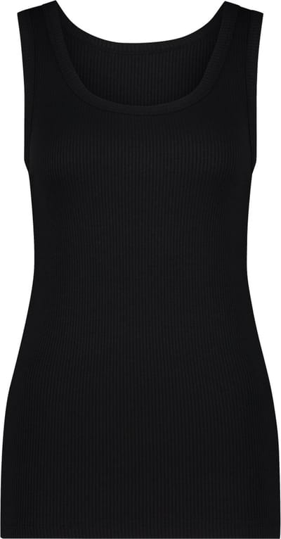 Ten Cate thermo singlet zwart rib voor Dames | Maat M