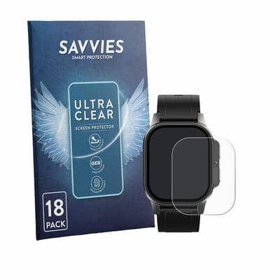 Savvies - Screenprotector voor Domino Watch DM62 - Folie Beschermfolie transparant 18 Stuks