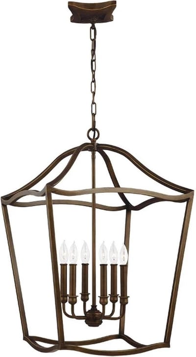 Bohemian Hanglamp - Steady Lighting - Metaal - Bohemian - E14 - L: 51.4cm - Voor Binnen - Woonkamer - Eetkamer - Brons