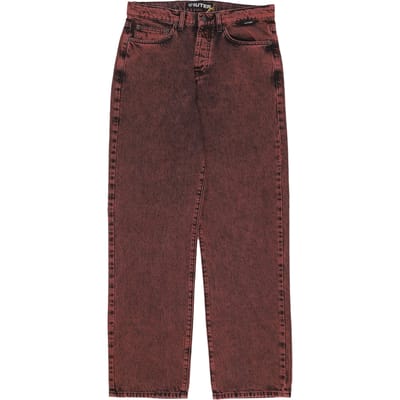 Herenjeans Losse denimbroek Baksteen