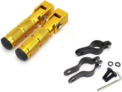 Universele Opvouwbare Motorfiets Voetsteunen Achterset - Antislip Fiets Voetpedalen (2 Stuks)
