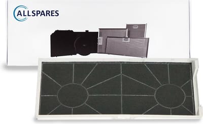 AllSpares Koolstoffilter voor afzuigkappen geschikt voor Bosch Siemens 00465577 - 465577 (427x225x48mm)