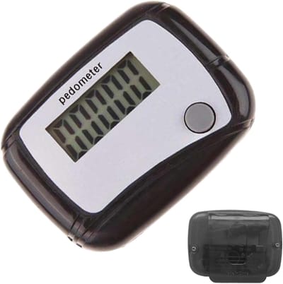 Stappenteller Enkel - Activiteitstracker - Dagelijks Bewegen - Dagdoel Weergave - 4.8 x 3.6 cm - Zwart
