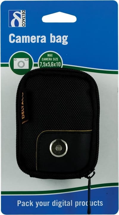 DELTACO DCB-100, Cameratas, Zwart, Maximale camera afmeting binnenmaten: 9x6x3 (LxBxH)