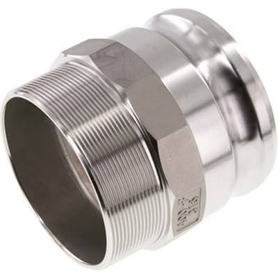 Camlock DN 90 (4'') Koppeling RvsR 4'' met buitendraad Type F MIL-C-27487