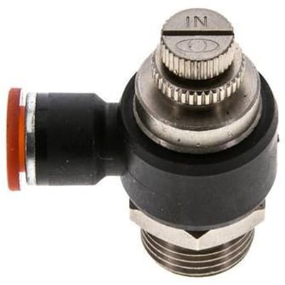 L-stuk Regelventiel 10 mm - G1/2'' Regeling-in Messing/Nylon