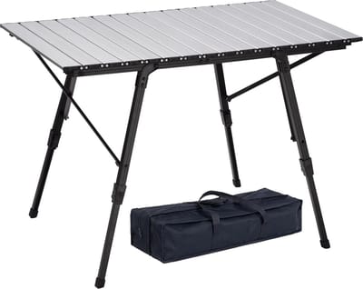 Opvouwbare Aluminium Campingtafel - Lichtgewicht & Inklapbaar voor Buiten, Picknick en Kamperen