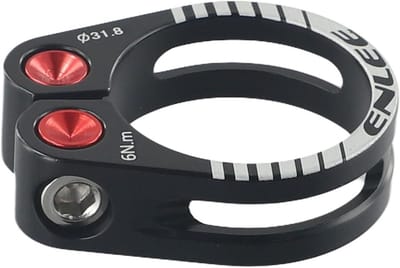 Fiets Zadelpenklem - Lichtgewicht Klem - Fiets Zadel Verstellen - Automatische Hoek Aanpassing - 31.8mm - Kleurrijk