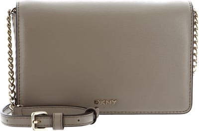 DKNY Leren Schoudertas Avondtas Bryant Full Flap Crossbody Toffee Bruine