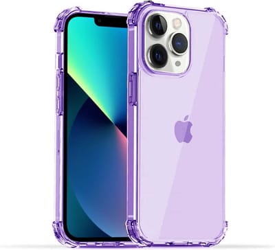 Smartphonica iPhone 11 Pro Max transparant siliconen hoesje - Paars geschikt voor iPhone 11 Pro Max