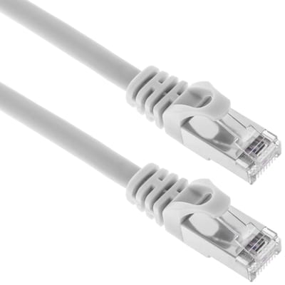 BeMatik - Ethernet netwerkkabel LAN FTP RJ45 Cat.6a wit 1m