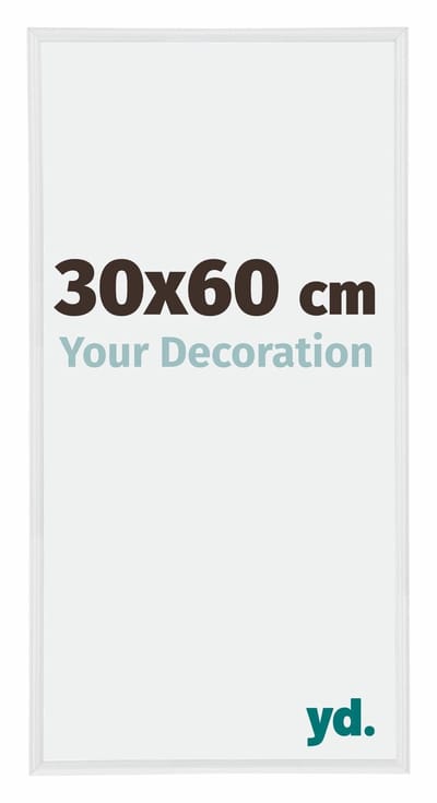 Your Decoration - Fotolijst 30x60 cm - Kunststof - Wit Hoogglans - Annecy