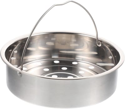 Stoomrek Rvs - Stoommandje Stoompan - Gezond Koken - Duurzaam Roestvrij Staal - Ronde Schaal
