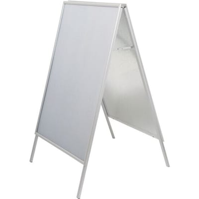 MAULpublic Stoepbord - zilver - aluminium - A1 - 1 stuk - 75.6 x 62.4 x 111.5 cm - MAUL