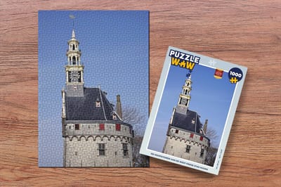 Puzzel De hoofdtoren van de West-Friese stad Hoorn - Legpuzzel - Puzzel 1000 stukjes volwassenen