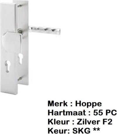 Hoppe veiligheids garnituur 61g/2235/2234/113 pc55 Ff2