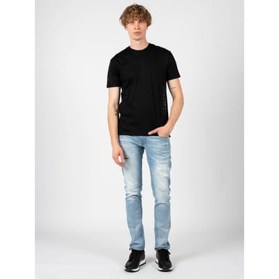 Les Hommes T-shirt Mannen zwart